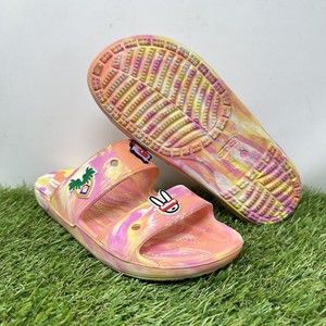 Crocs Classic Waterproof Marble Sandals Papaya 207701 Womens Size 7 Mens Size 5